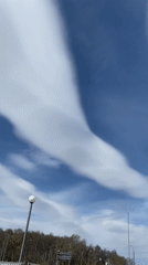 Striking cloud formations observed over Moscow skyline