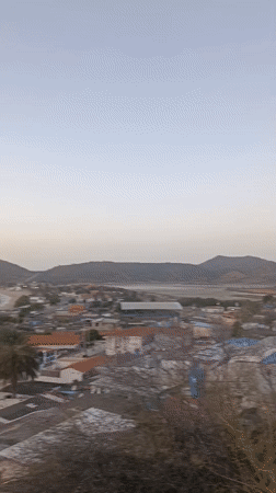 Sunset captured over ocean from Venezuelan coastal town