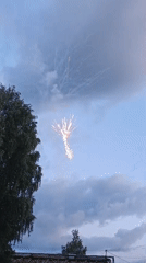 Graduation night in Chaikovsky: sparklers, fireworks, and a lit-up venue