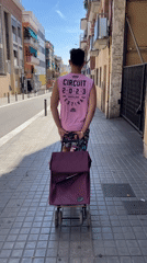 Lidl run through Santa Coloma de Gramenet, church and pigeons included