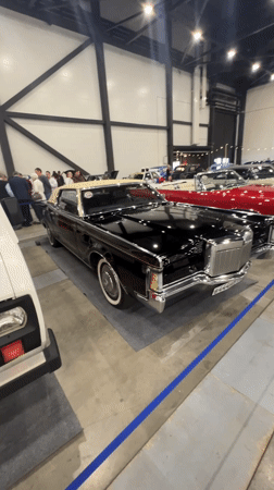 Classic car exhibition draws visitors in Shushary, Russia