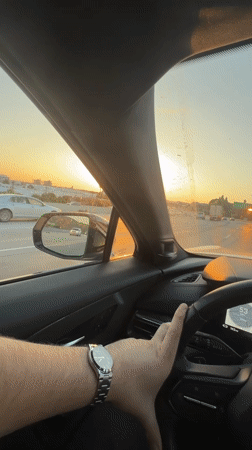 Evening highway travel and roadside scenery documented in Burbank