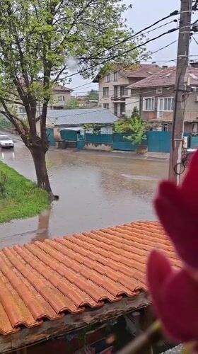 Flooding hits Bulgarian village as resident documents storm damage