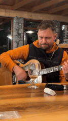 Live acoustic music and socializing at Montenegro mountain lodge