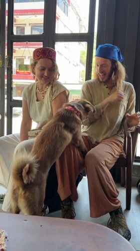 Morning sing-along draws small crowd at Pokhara cafe