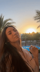 Balcony sunset views over a Sharm El Sheikh resort pool