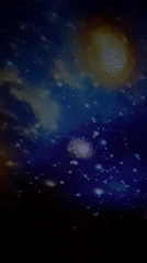 Night sky projection displays stars and galaxies in Russia