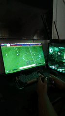 Early morning soccer video gaming session captured in Dhaka