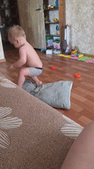 Quiet morning moments with toddler and cat in Chaikovsky home