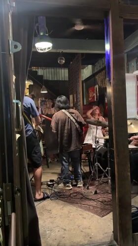 Live band performs at SangSom bar in Chiang Mai