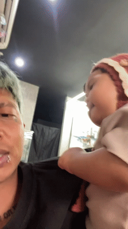 Heavily tattooed person with green hair spotted in Kuta