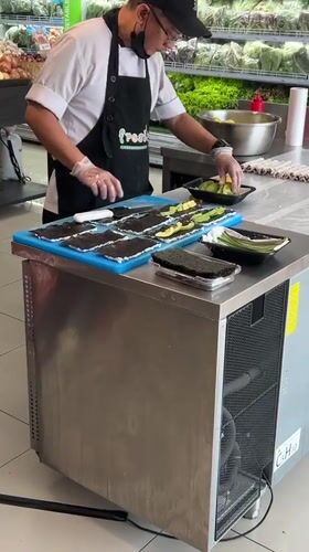 Early morning food prep and grocery shopping in Mengwi